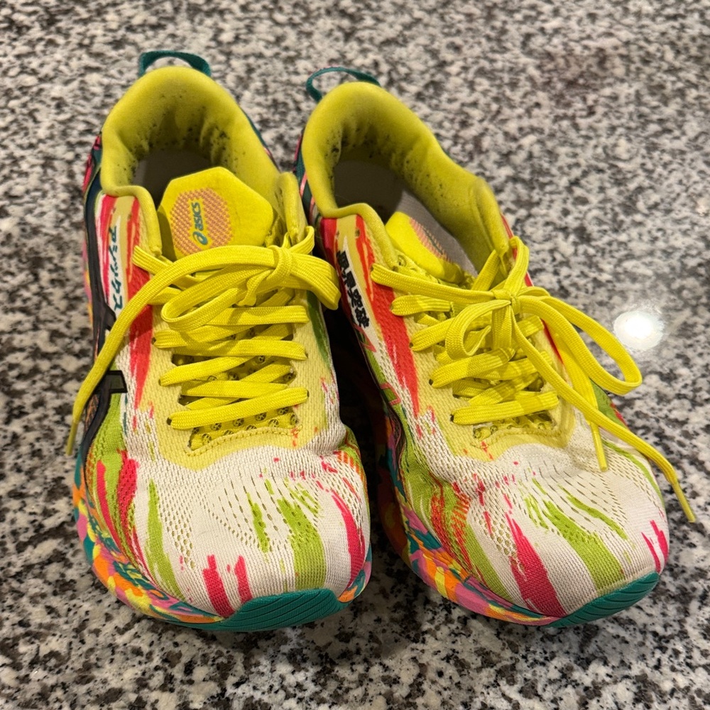 Women’s ' Vibrant Yellow and Pink Sneakers